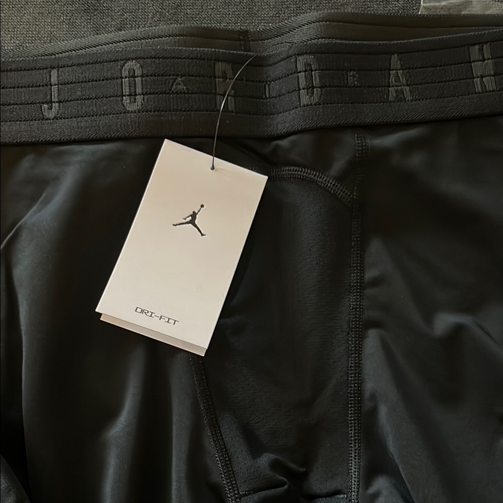 NWT Jordan Nike Black Dri-FIT Active Leggings Men’s 3XL - Picture 3 of 7